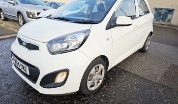 2014 White KIA PICANTO,1L Petrol.MOT August 2026.5Dr.Low miles.£20 Tax.FSH.Ulez Free £2995 full