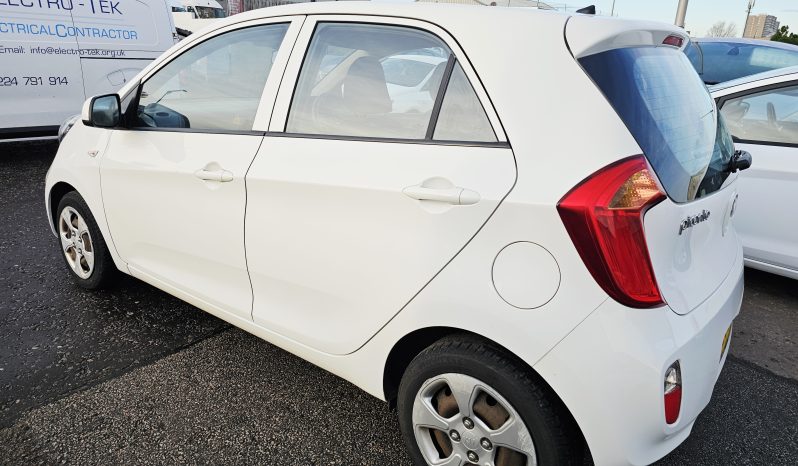 2014 White KIA PICANTO,1L Petrol.MOT August 2026.5Dr.Low miles.£20 Tax.FSH.Ulez Free £2995 full