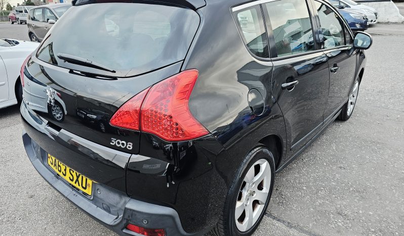  2013 Black Peugeot 3008 Active ,1.6 Petrol.5 Dr.Mot April 2027. 72k miles.FSH.1 Owner £2995 full