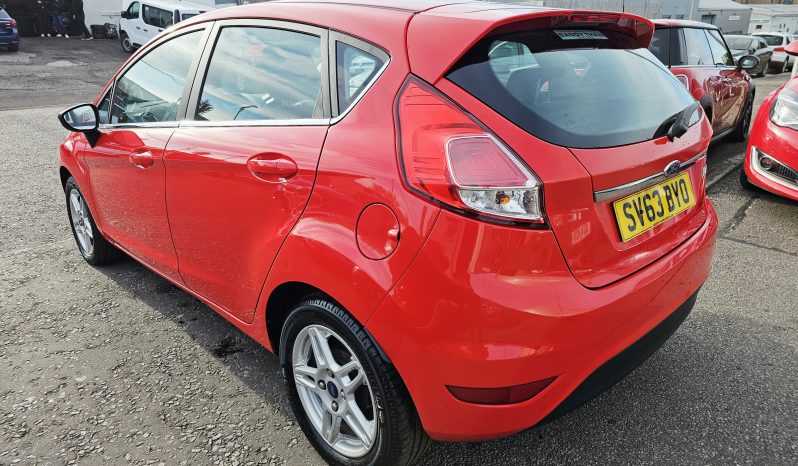 2013 Red Ford Fiesta Zetec, 1.2 petrol. 5Dr. MOT March 2027.5Dr.Low Miles. Ulez free.FSH. 2 Owner £3995 full