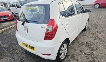 46k Miles! 2013 White Hyundai i10 Active, 1.2 L petrol, Mot Octover 2026.5dr. Aux.£20 tax. SH.Ulez free.1 Owner £3495 full