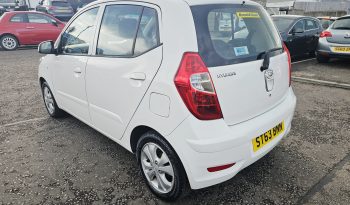 46k Miles! 2013 White Hyundai i10 Active, 1.2 L petrol, Mot Octover 2026.5dr. Aux.£20 tax. SH.Ulez free.1 Owner £3495 full