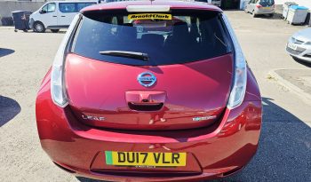 49k Miles! Automatic! 2017 Red Nissan Leaf 80kw Tekna .MOT April 2027.5Dr.FSH.Heated Seats.Reverse Camera.Ulez free £4995 full