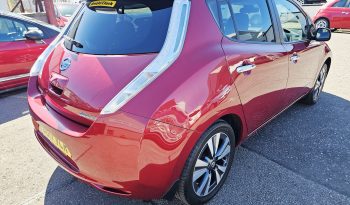 49k Miles! Automatic! 2017 Red Nissan Leaf 80kw Tekna .MOT April 2027.5Dr.FSH.Heated Seats.Reverse Camera.Ulez free £4995 full