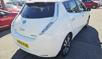 46k Miles! Automatic! 2015 White Nissan Leaf 80kw Tekna .MOT February 2027.5Dr.FSH.Heated Seats.Reverse Camera.Ulez free £4495 full