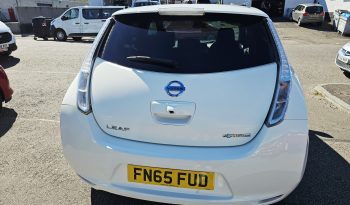 46k Miles! Automatic! 2015 White Nissan Leaf 80kw Tekna .MOT February 2027.5Dr.FSH.Heated Seats.Reverse Camera.Ulez free £4495 full