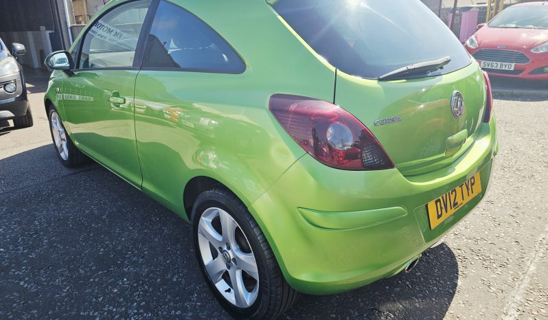58k miles! 2012 Green Vauxhall CORSA SXi, 1.2 PETROL, MOT April 2027.3Dr.Ulez free.FSH.2 Owner £2995 full