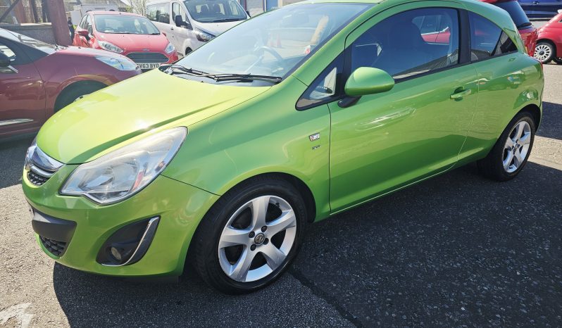 58k miles! 2012 Green Vauxhall CORSA SXi, 1.2 PETROL, MOT April 2027.3Dr.Ulez free.FSH.2 Owner £2995 full