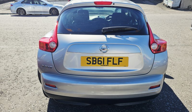 2012 Silver Nissan Juke Acenta, 1.6L Petrol,MOT February 2027. Aux. 5Dr.FSH.63k Miles.Cruise Control.Ulez free.2 Owner £3995 full