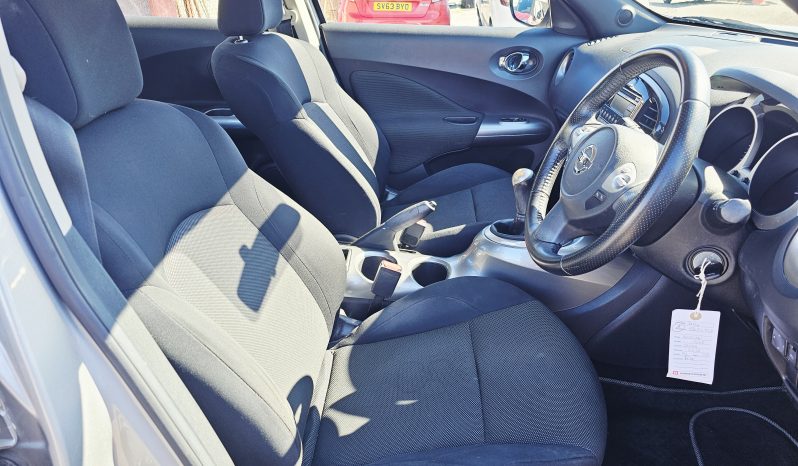 2012 Silver Nissan Juke Acenta, 1.6L Petrol,MOT February 2027. Aux. 5Dr.FSH.63k Miles.Cruise Control.Ulez free.2 Owner £3995 full