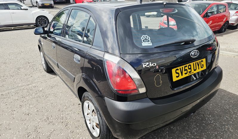 2009 Black KIA RIO,1.4L Petrol.MOT October 2026.Ulez Free.63K miles.5Dr.FSH.2 Owner £1995 full