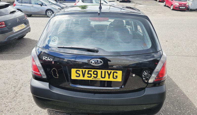 2009 Black KIA RIO,1.4L Petrol.MOT October 2026.Ulez Free.63K miles.5Dr.FSH.2 Owner £1995 full
