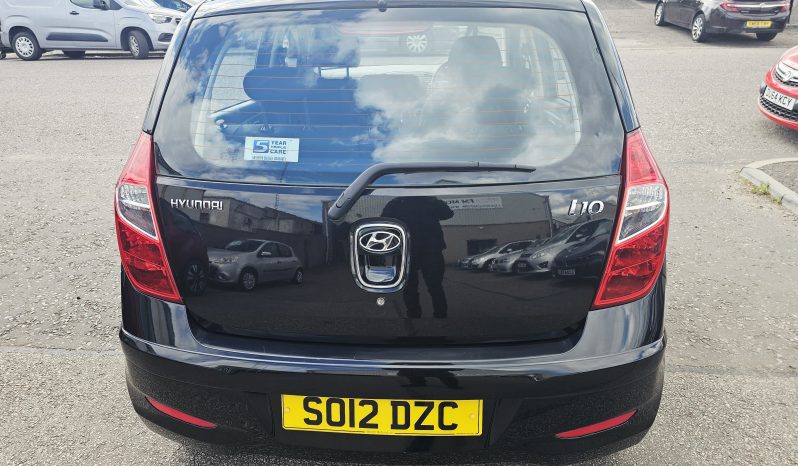 2012 Black Hyundai i10 Active, 1.2 L petrol, Mot May 2027. 5dr. Aux.£20 tax. FSH.Ulez free £2495 full