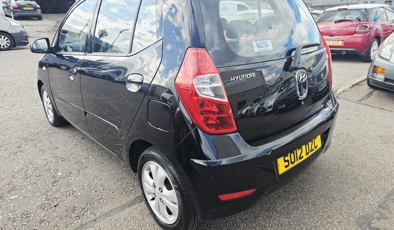 2012 Black Hyundai i10 Active, 1.2 L petrol, Mot May 2027. 5dr. Aux.£20 tax. FSH.Ulez free £2495 full