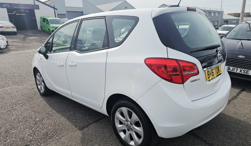 2017 White Vauxhall Meriva Life,1.4L Petrol, MOT June 2027.MPV.69k Miles.5Dr.FSH.Ulez free.2 Owner £3995 full