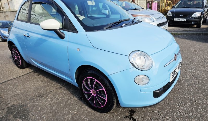 2013 Blue Fiat 500 Colour Therapy,1.2L Petrol.MOT April 2027.£35 Tax.3Dr.72k Miles.Ulez free.2 Owner £3495 full