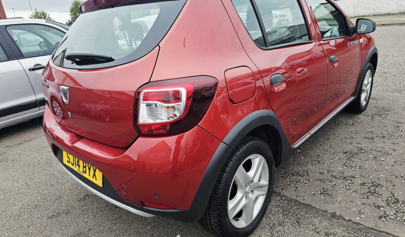 58k Miles! 2014 Red Dacia Sandero Stepway TCe Laureate,1L Petrol, MOT May 2027.5Dr.FSH.Ulez free.Sat Nav.2 Owner £4495 full