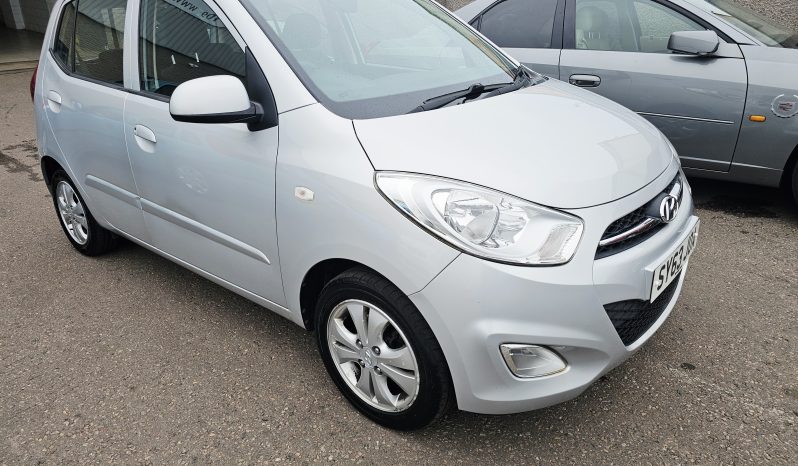 51k Miles! 2013 Silver Hyundai i10 Active, 1.2 L petrol, Mot April 2027.5dr. Aux.£20 tax. FSH.Ulez free £3495 full