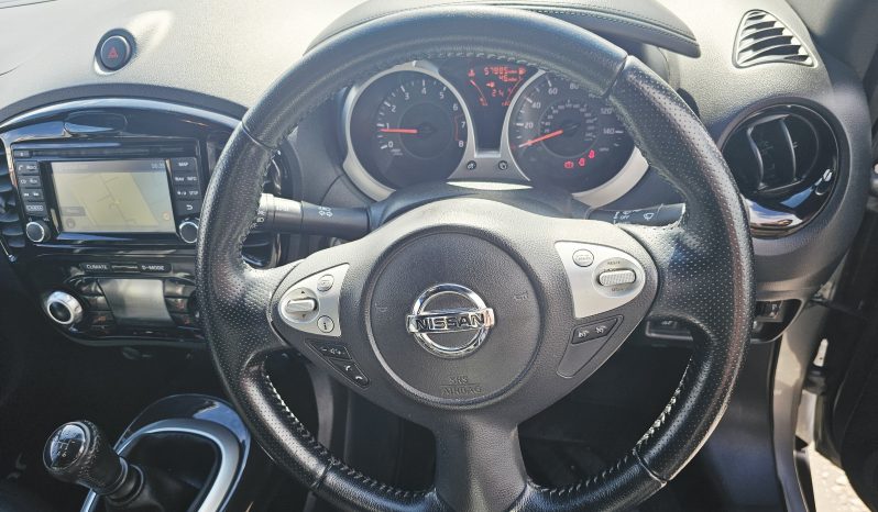 57k Miles! 2017 Silver Nissan Juke Tekna DIG-T, 1.2L Petrol,MOT June 2027. Aux. 5Dr.Cruise Control.Ulez free.Reverse Camera.2 Owner £6495 full