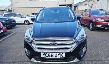 53k Miles! 2018 Black Ford Kuga Titanium TDCI, 1.5L Diesel.MOT June 2027.SUV .FSH.Ulez Free £9995 full