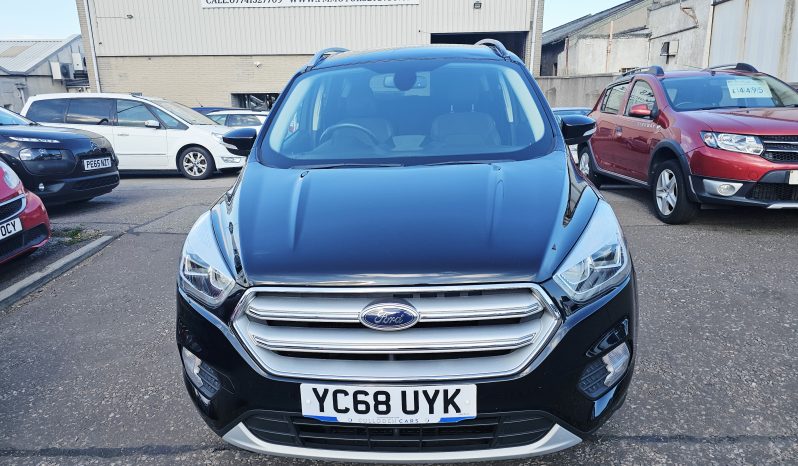 53k Miles! 2018 Black Ford Kuga Titanium TDCI, 1.5L Diesel.MOT June 2027.SUV .FSH.Ulez Free £9995 full