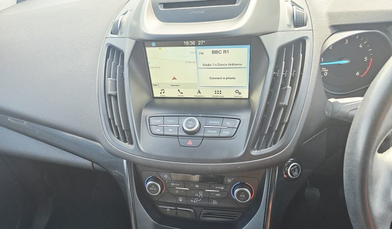 53k Miles! 2018 Black Ford Kuga Titanium TDCI, 1.5L Diesel.MOT June 2027.SUV .FSH.Ulez Free £9995 full